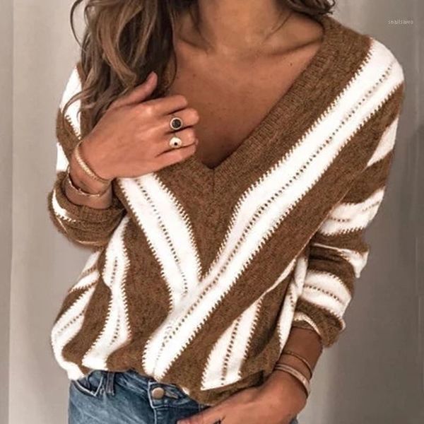 women's sweaters womens fashion long sleeve v neck striped knitting casual tunic blouse sweater, White;black
women's sweaters womens fashion long sleeve v neck striped knitting casual tunic blouse sweater, White;black