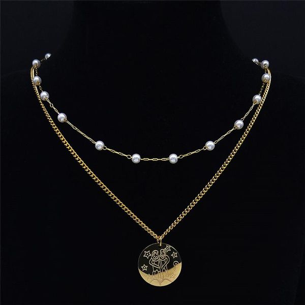 pendant necklaces 2pcs 12 constellations stainless steel gemini charm necklace for women gold color pearls astrology jewelry colgante n9207s, Silver
pendant necklaces 2pcs 12 constellations stainless steel gemini charm necklace for women gold color pearls astrology jewelry colgante n9207s, Silver