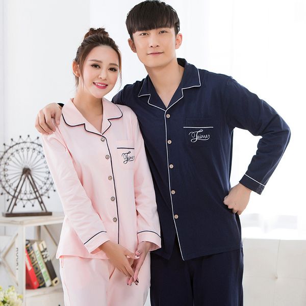 2021 new spring autumn women sleepwear cotton couple pajamas suit nightwear 2 pieces shirts+pants pajama set pyjama lovers pijamas sets ssto, Black;brown
2021 new spring autumn women sleepwear cotton couple pajamas suit nightwear 2 pieces shirts+pants pajama set pyjama lovers pijamas sets ssto, Black;brown