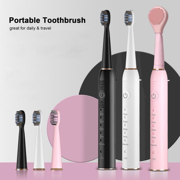 2-in-1 electric toothbrushes facial cleansing brush for adults +1 facial cleansing brush head rechargeable whitening toothbrush
2-in-1 electric toothbrushes facial cleansing brush for adults +1 facial cleansing brush head rechargeable whitening toothbrush