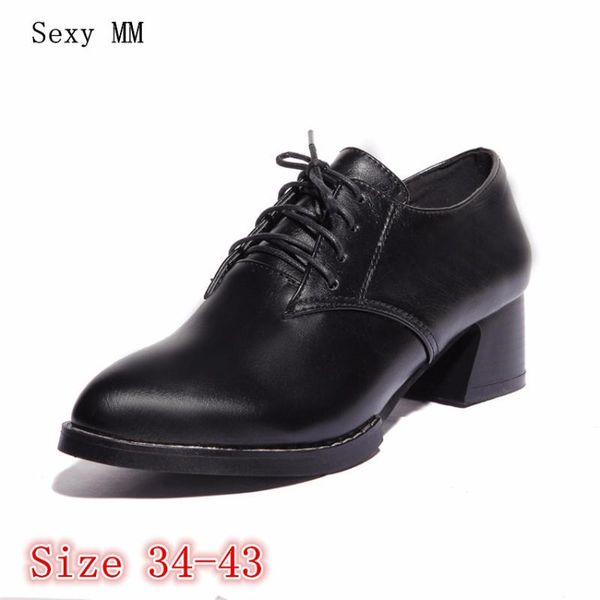 dress shoes women oxfords career square med high heels pumps woman heel kitten size 34 - 40 41 42 43, Black
dress shoes women oxfords career square med high heels pumps woman heel kitten size 34 - 40 41 42 43, Black