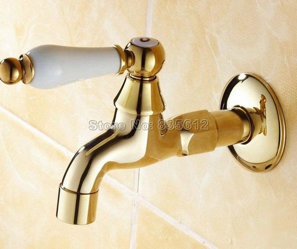 wall mounted gold color brass ceramic handle mop pool faucet / laundry sink cold water tap wav127
wall mounted gold color brass ceramic handle mop pool faucet / laundry sink cold water tap wav127
