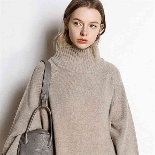 cashmere sweater women's high-neck cashmere solid color long loose large size knit bottoming shirt 210812, White;black
cashmere sweater women's high-neck cashmere solid color long loose large size knit bottoming shirt 210812, White;black