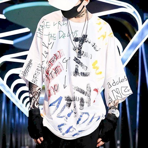 mens harajuku bf funny t-shirts fashion graffiti print tshirt streetwear 2021 spring men women hip hop tees t shirts, White;black
mens harajuku bf funny t-shirts fashion graffiti print tshirt streetwear 2021 spring men women hip hop tees t shirts, White;black