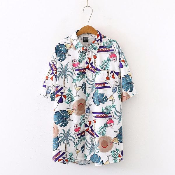 fashion women blouses summer floral print loose casual short sleeve shirts streetwear hawaiian beach shirt women's &, White
fashion women blouses summer floral print loose casual short sleeve shirts streetwear hawaiian beach shirt women's &, White