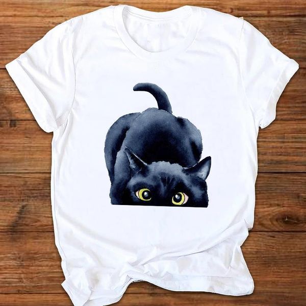 women graphic cat funny animal 90s fashion cute cartoon printing print clothes lady tees female t shirt womens t-shirt, White
women graphic cat funny animal 90s fashion cute cartoon printing print clothes lady tees female t shirt womens t-shirt, White