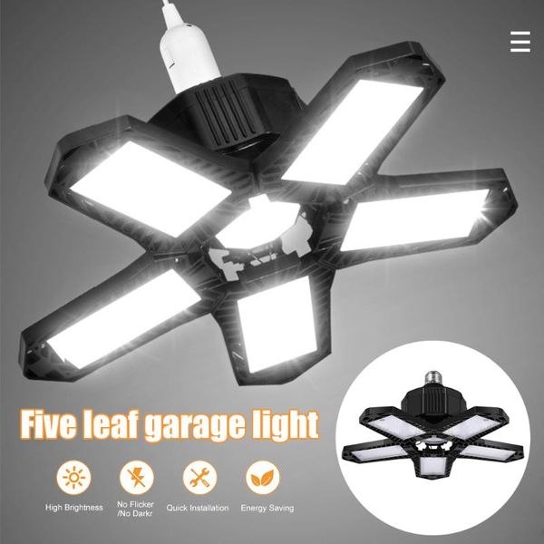 80w led five leaf garage light e26/e27 foldable deformable ceiling warehouse lighting bulb adjustable garage lighting 6000-6500k
80w led five leaf garage light e26/e27 foldable deformable ceiling warehouse lighting bulb adjustable garage lighting 6000-6500k