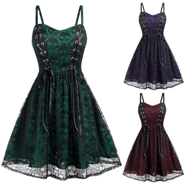 casual dresses vintage lace gothic dress women party black patchwork sleeveless misole female mesh dress#f3, Black;gray
casual dresses vintage lace gothic dress women party black patchwork sleeveless misole female mesh dress#f3, Black;gray