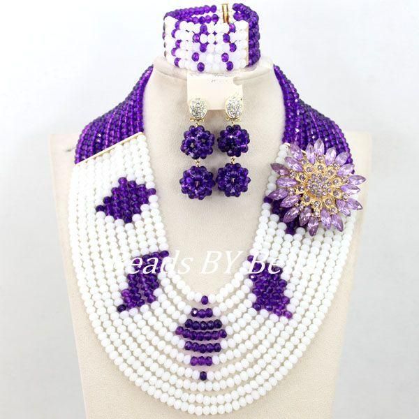 earrings & necklace chunky layered wedding beads jewelry set crystal african women fashion aby356, Silver
earrings & necklace chunky layered wedding beads jewelry set crystal african women fashion aby356, Silver
