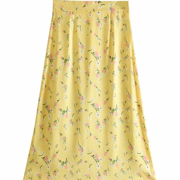 skirts bb35-9347 european and american fashionable satin floral half skirt, Black