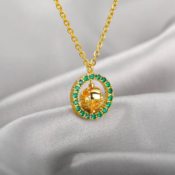 pendant necklaces vintage globe necklace for women stainless steel green zircon rotatable round jewelry gift bijoux femme, Silver
pendant necklaces vintage globe necklace for women stainless steel green zircon rotatable round jewelry gift bijoux femme, Silver
