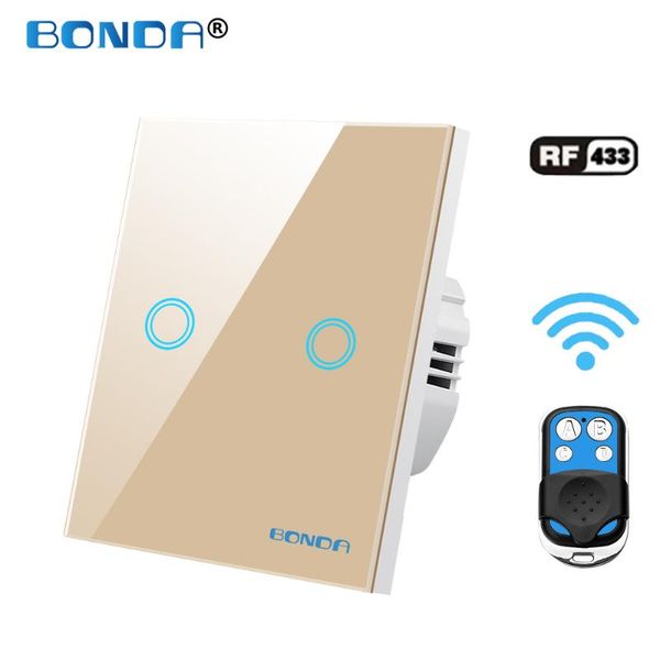 smart home control rf433 wall light switch remote wireless crystal glass panel eu standard touch switches 220 v with battery
smart home control rf433 wall light switch remote wireless crystal glass panel eu standard touch switches 220 v with battery