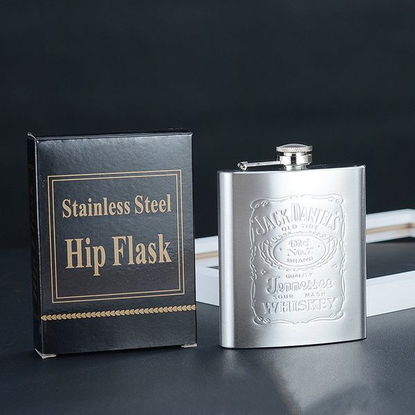 flask flagon straight 7 ounces hand pot, thickened stainless steel wine bottle embossed pot gift.
flask flagon straight 7 ounces hand pot, thickened stainless steel wine bottle embossed pot gift.