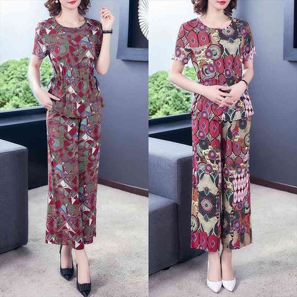 elegant fashion womens sets middle-aged lady summer suits cotton silk short sleeve wide leg pants 2 pcs sets 4xl k375, Gray
elegant fashion womens sets middle-aged lady summer suits cotton silk short sleeve wide leg pants 2 pcs sets 4xl k375, Gray