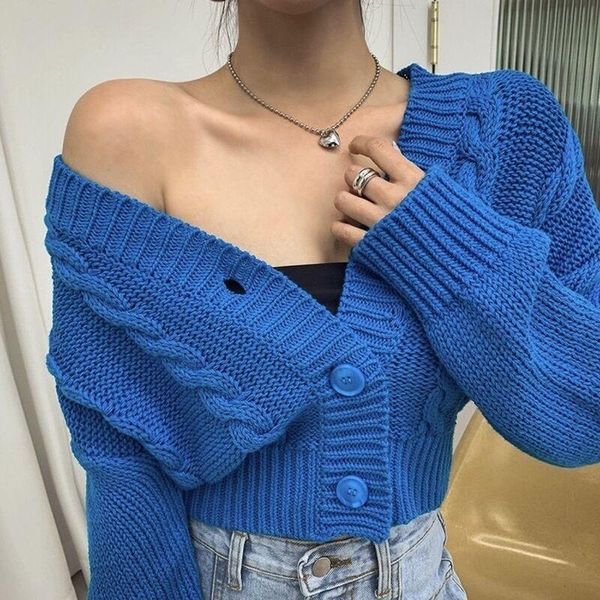 women's knits & tees heliar women autumn winter cardigans casual loose fashion crop female button up ribbed jacket, White
women's knits & tees heliar women autumn winter cardigans casual loose fashion crop female button up ribbed jacket, White