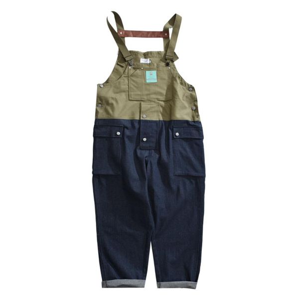 men's jeans patchwork multi pockets cargo denim bib overalls loose jumpsuits casual coveralls, Blue
men's jeans patchwork multi pockets cargo denim bib overalls loose jumpsuits casual coveralls, Blue