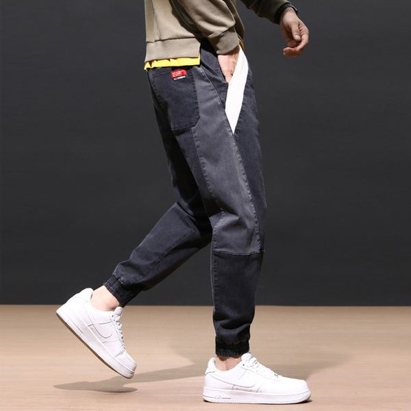 2021 new fashion streetwear men jeans loose fit spliced designer casual denim cargo pants hip hop joggers wide leg trouser p6be, Blue
2021 new fashion streetwear men jeans loose fit spliced designer casual denim cargo pants hip hop joggers wide leg trouser p6be, Blue