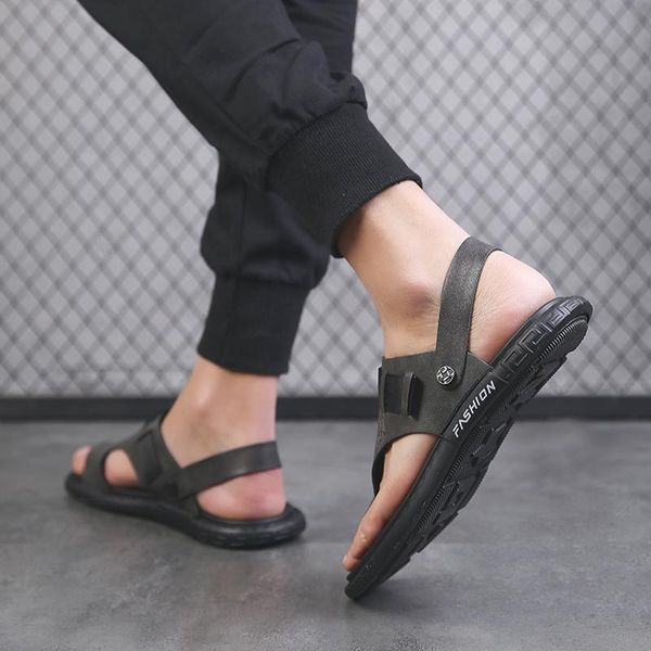 slippers zapato hombre verano summer shoes men leather man sandals 2021 beach breathable men's sneakers for fashion, Black
slippers zapato hombre verano summer shoes men leather man sandals 2021 beach breathable men's sneakers for fashion, Black