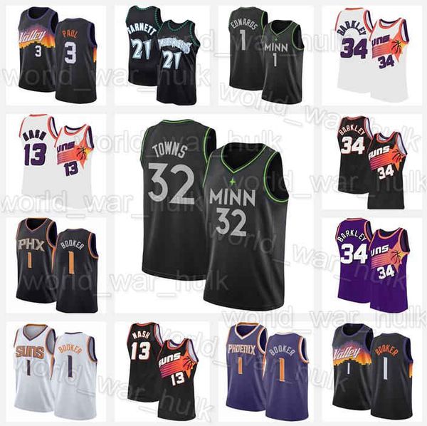 minnesota timberwolve karl-anthony towns phoenix suns anthony edwards kevin garnett devin chris booker paul steve nash jerseys, Black;red
minnesota timberwolve karl-anthony towns phoenix suns anthony edwards kevin garnett devin chris booker paul steve nash jerseys, Black;red