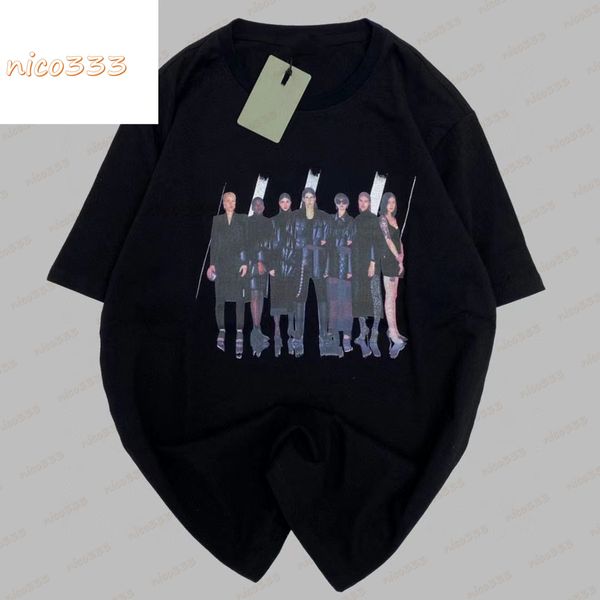 21ss all-star portrait model paris band loose short sleeve t-shirt os print drop shoulder version size s-2xl, White;black
21ss all-star portrait model paris band loose short sleeve t-shirt os print drop shoulder version size s-2xl, White;black