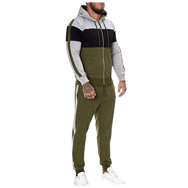 men's tracksuits mens tracksuit set two piece male sports wear trendy patchwork jogging suit autumn winter men outfits gym clothes homb, Gray
men's tracksuits mens tracksuit set two piece male sports wear trendy patchwork jogging suit autumn winter men outfits gym clothes homb, Gray