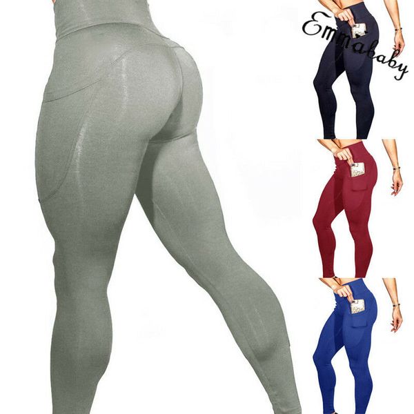 women fashion high waist solid color jogging running yoga fitness gym exercise sports casual pants trousers, Black
women fashion high waist solid color jogging running yoga fitness gym exercise sports casual pants trousers, Black