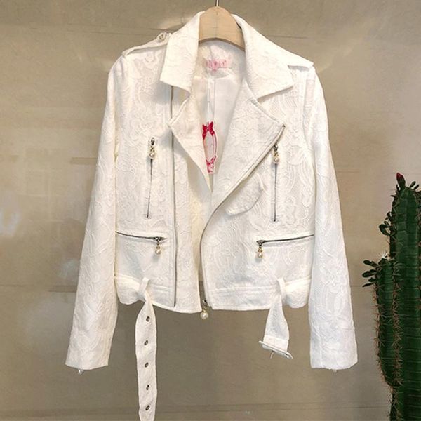 women's jackets women lace jacket 2021 spring long sleeve sashes short coats ladies streetwear pearls zipper outwear n9488, Black;brown
women's jackets women lace jacket 2021 spring long sleeve sashes short coats ladies streetwear pearls zipper outwear n9488, Black;brown