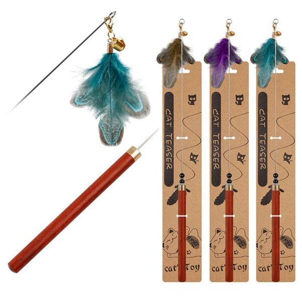 cat toys 40cm funny stick rod toy wooden round handle pet teaser cats wand products with bell
cat toys 40cm funny stick rod toy wooden round handle pet teaser cats wand products with bell