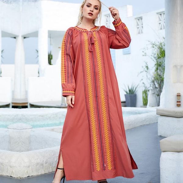 ethnic clothing muslim fashion large size women's dress red diamond abstract embroidery fork arab casual temperament long skirt
ethnic clothing muslim fashion large size women's dress red diamond abstract embroidery fork arab casual temperament long skirt