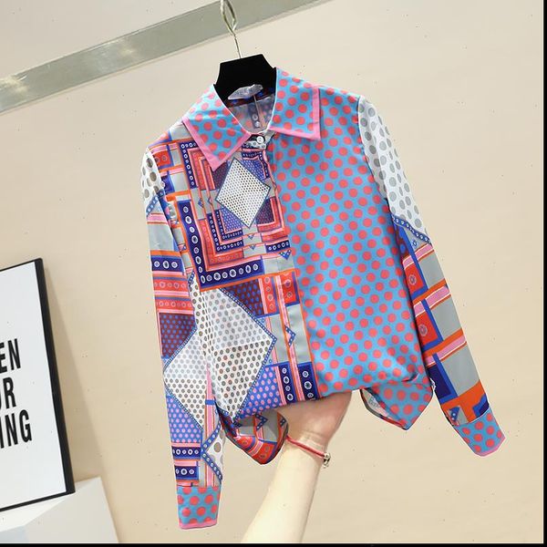 2021 spring new fashion lapel blouse woman polka dot printed shirt womens long sleeve blusa feminina blusas mujer top, White
2021 spring new fashion lapel blouse woman polka dot printed shirt womens long sleeve blusa feminina blusas mujer top, White