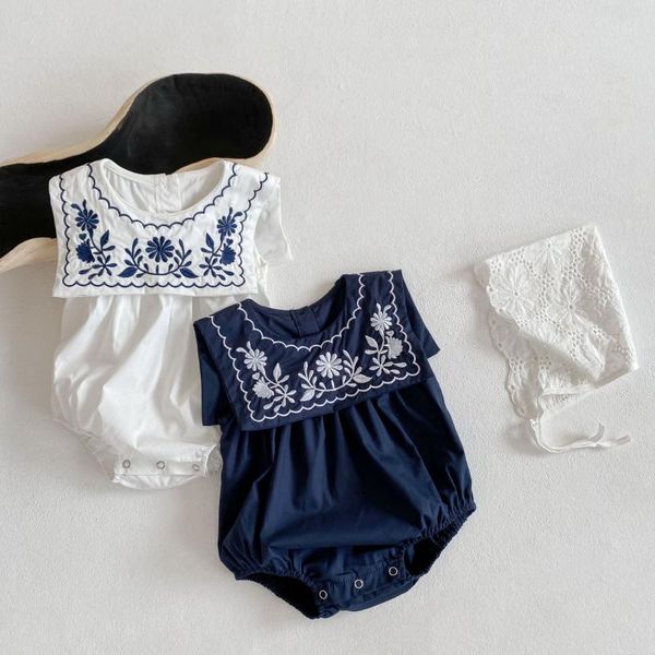 rompers 2021 summer born infant baby fashion breathable navy collar bodysuit toddler girl loose embroidered sleeveless bodysuits, Blue
rompers 2021 summer born infant baby fashion breathable navy collar bodysuit toddler girl loose embroidered sleeveless bodysuits, Blue