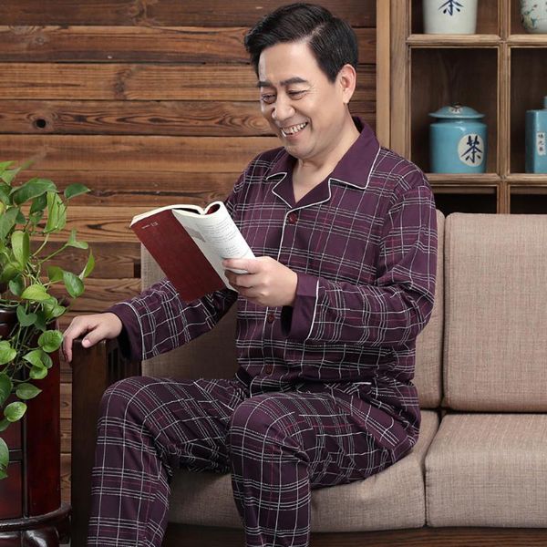 men's sleepwear spring summer cotton pajama man middle-aged casual male plus size comfort sets fashion embroidery plaid pajamas for men, Black;brown
men's sleepwear spring summer cotton pajama man middle-aged casual male plus size comfort sets fashion embroidery plaid pajamas for men, Black;brown