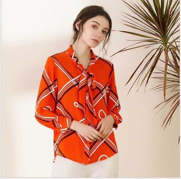 check pattern coat 2021 spring and summer fashio red orange shirt women's ribbon long-sleeved chiffon shirts coats lady blouses &, White
check pattern coat 2021 spring and summer fashio red orange shirt women's ribbon long-sleeved chiffon shirts coats lady blouses &, White