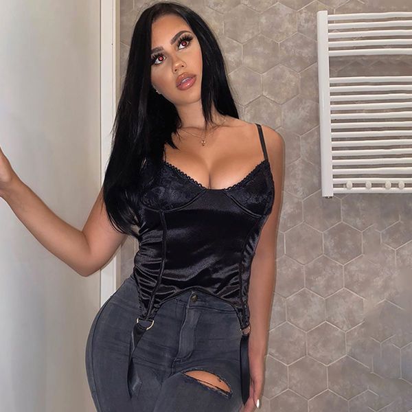 2021 new arrivals summer fashion stain spaghetti strap lace black solid high street women camis, White
2021 new arrivals summer fashion stain spaghetti strap lace black solid high street women camis, White