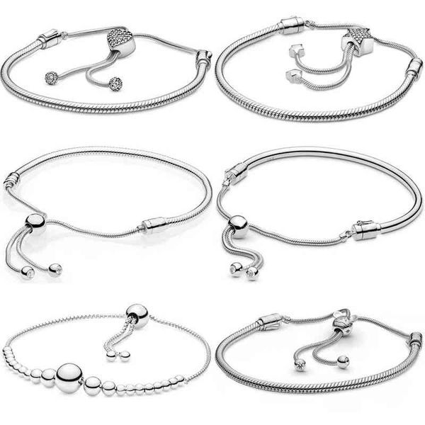 original 925 sterling silver string of bead heart & star clasp sliding adjust bracelet for pandora bangle charm diy jewelry, Golden;silver
original 925 sterling silver string of bead heart & star clasp sliding adjust bracelet for pandora bangle charm diy jewelry, Golden;silver