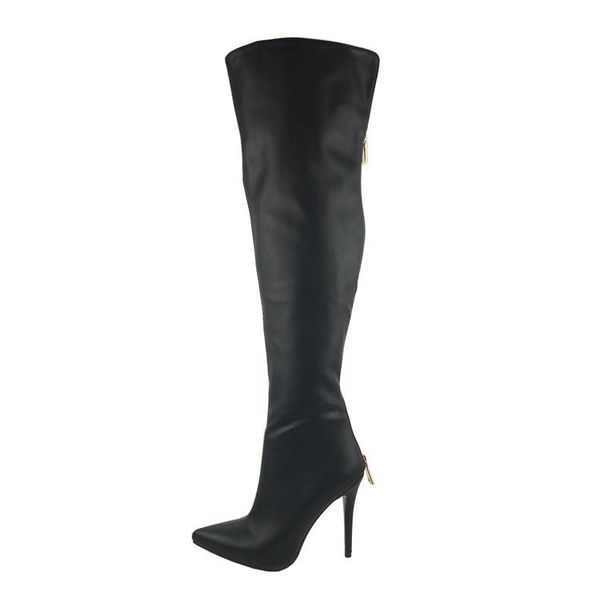 boots charm2021 shoes women's fashion super heel 11cm knee high standard size 34-46, Black
boots charm2021 shoes women's fashion super heel 11cm knee high standard size 34-46, Black