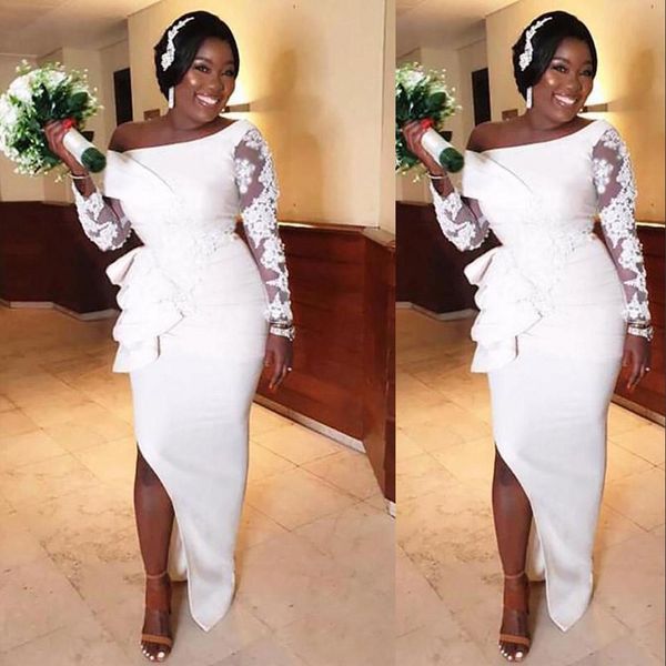 2021 african black girls side split bridesmaid dresses off shoulder plus size long sleeves mermaid lace appliques maid of honor gowns floor, White;pink
2021 african black girls side split bridesmaid dresses off shoulder plus size long sleeves mermaid lace appliques maid of honor gowns floor, White;pink