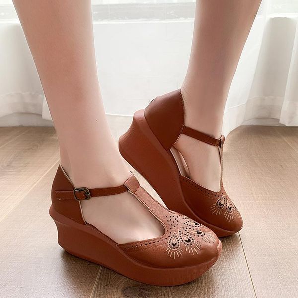 sandals 2021 arrival retro summer women shoes buckle strap casual wedges handmade platform ladies the wrap head half slipper, Black
sandals 2021 arrival retro summer women shoes buckle strap casual wedges handmade platform ladies the wrap head half slipper, Black