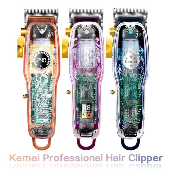 hair clippers clipper professional cutting machine kemei trimmer fast charging lcd display transparent fuselage barber haircut tool
hair clippers clipper professional cutting machine kemei trimmer fast charging lcd display transparent fuselage barber haircut tool