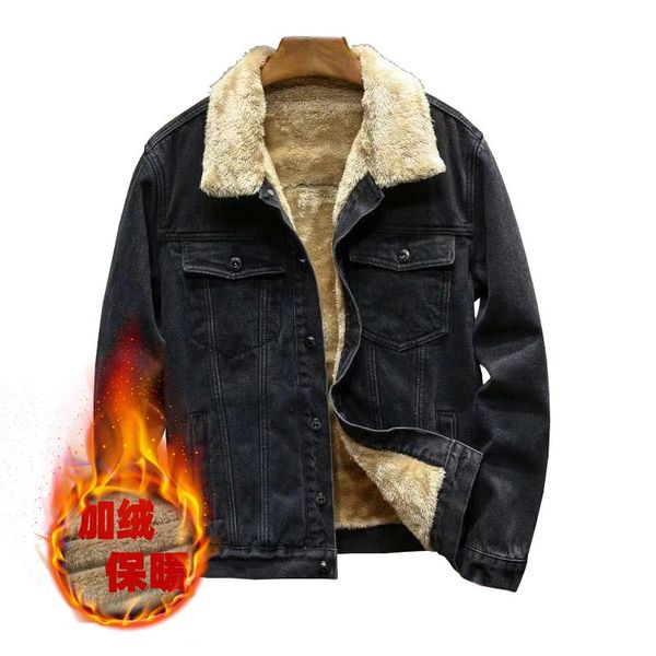 men's jackets winter men thick and coats warm fleece denim jacket fashion mens black vintage coat plus large size -4xl, Black;brown
men's jackets winter men thick and coats warm fleece denim jacket fashion mens black vintage coat plus large size -4xl, Black;brown