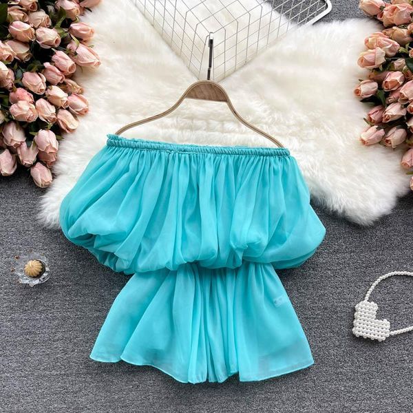 women's blouses & shirts amolapha women court style solid color off shoulder puff sleeve chiffon blouse retro slash neck, White
women's blouses & shirts amolapha women court style solid color off shoulder puff sleeve chiffon blouse retro slash neck, White
