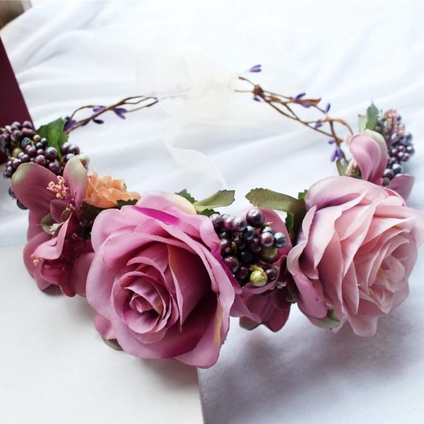 decorative flowers & wreaths gnhyll handmade rose flower crown garland halo for wedding travel festivals girl wreath headpiece decorations
decorative flowers & wreaths gnhyll handmade rose flower crown garland halo for wedding travel festivals girl wreath headpiece decorations
