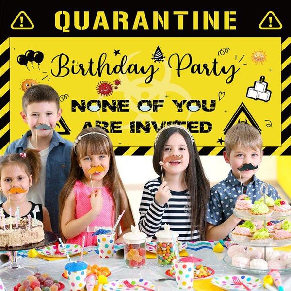 party decoration quarantine birthday decorations banner - social distancing backdrop idea supplies sign hanging decor
party decoration quarantine birthday decorations banner - social distancing backdrop idea supplies sign hanging decor