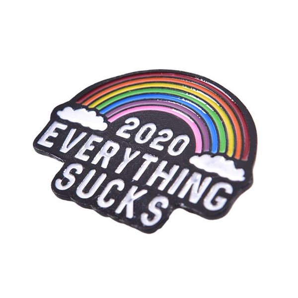 pins, brooches rainbow color 2021 everything sucks enamel brooch pins badge lapel cosplay fashion jewelry accessories gifts, Gray
pins, brooches rainbow color 2021 everything sucks enamel brooch pins badge lapel cosplay fashion jewelry accessories gifts, Gray