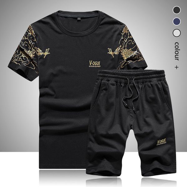2020 summer mens short sleeve tracksuits sets male t shirts + shorts brand clothing man printed basketball running sports set, Gray
2020 summer mens short sleeve tracksuits sets male t shirts + shorts brand clothing man printed basketball running sports set, Gray