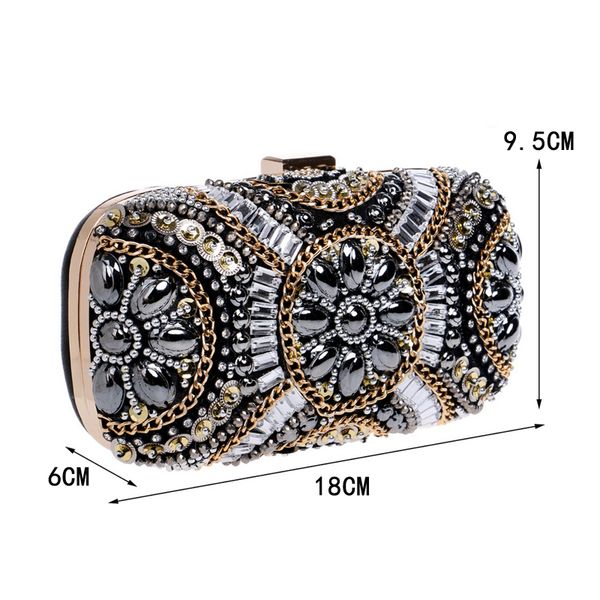 vintage embroidery beaded clutch diamonds evening bags rhinestones chain shoulder handbags pearl handmade purse
vintage embroidery beaded clutch diamonds evening bags rhinestones chain shoulder handbags pearl handmade purse