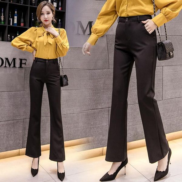 women's pants & capris nine-minute spring 2021 korean version of high waist slim hallen trousers casual and small feet, Black;white
women's pants & capris nine-minute spring 2021 korean version of high waist slim hallen trousers casual and small feet, Black;white