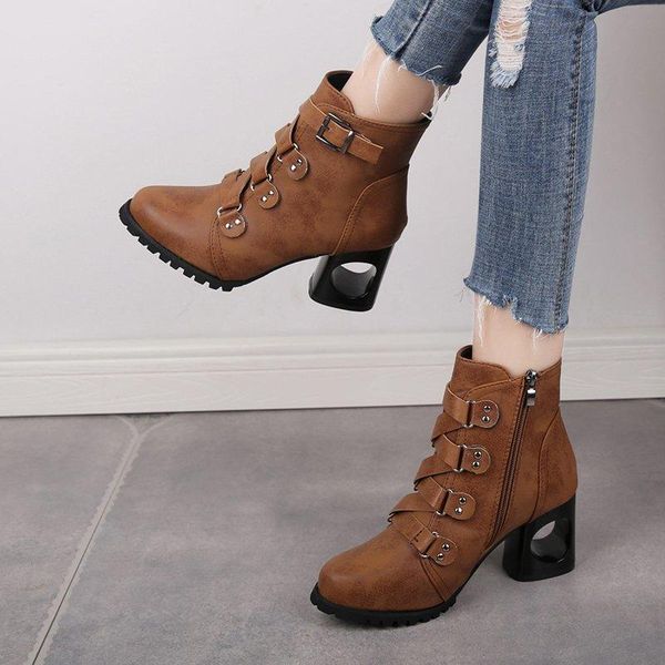 boots winter hollow heels booties nice vintage pu leather women high 2021 ankle buckle casual ladies platform shoes, Black
boots winter hollow heels booties nice vintage pu leather women high 2021 ankle buckle casual ladies platform shoes, Black