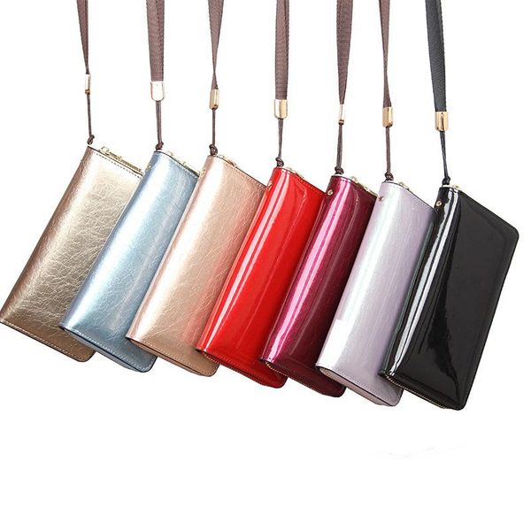 wallets shiny women leather wallet 2021 fashion purse ladies luxury clutch bag red blue black purple standard long, Red;black
wallets shiny women leather wallet 2021 fashion purse ladies luxury clutch bag red blue black purple standard long, Red;black