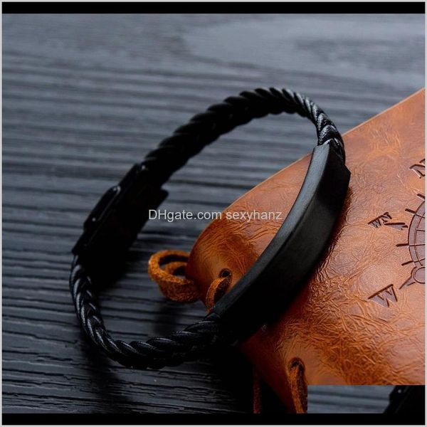jewelryfashion jewelry mens black charm handmade braid leather bracelet finding stainless steel design diy punk hip hop bracelets for men dr, Golden;silver
jewelryfashion jewelry mens black charm handmade braid leather bracelet finding stainless steel design diy punk hip hop bracelets for men dr, Golden;silver